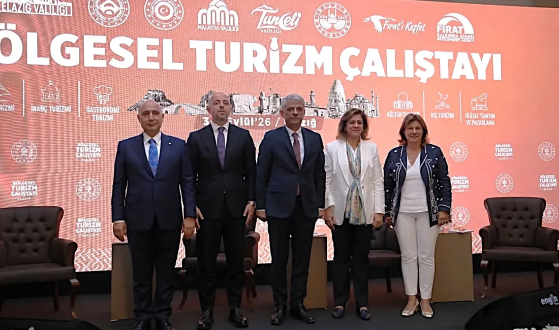Beş İlin Turizm Potansiyeli Ortak Vizyonla Geliştir Elazığ’daki çalıştayda Elazığ, Malatya, Adıyaman, Bingöl ve Tunceli’nin turizm potansiyeli