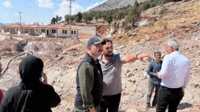 Sungur, Örencik ve Kapıdere mahallelerindeki konut çalışmalarının son durumunu yerinde