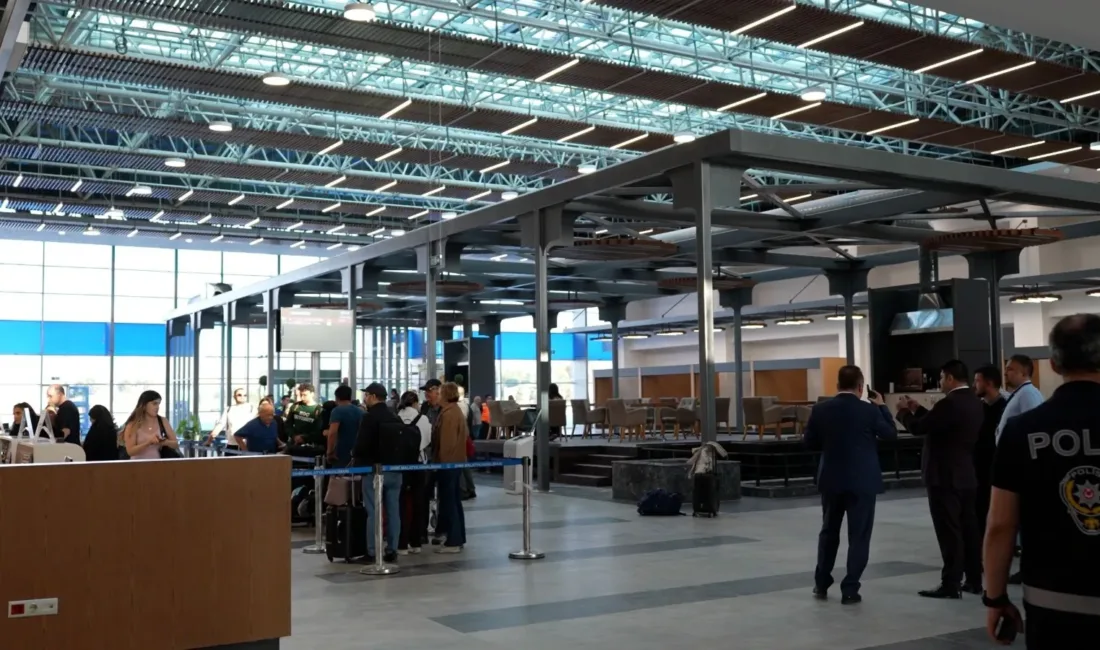 26 bin 765 metrekarelik yeni terminalle havalimanının yıllık yolcu kapasitesi