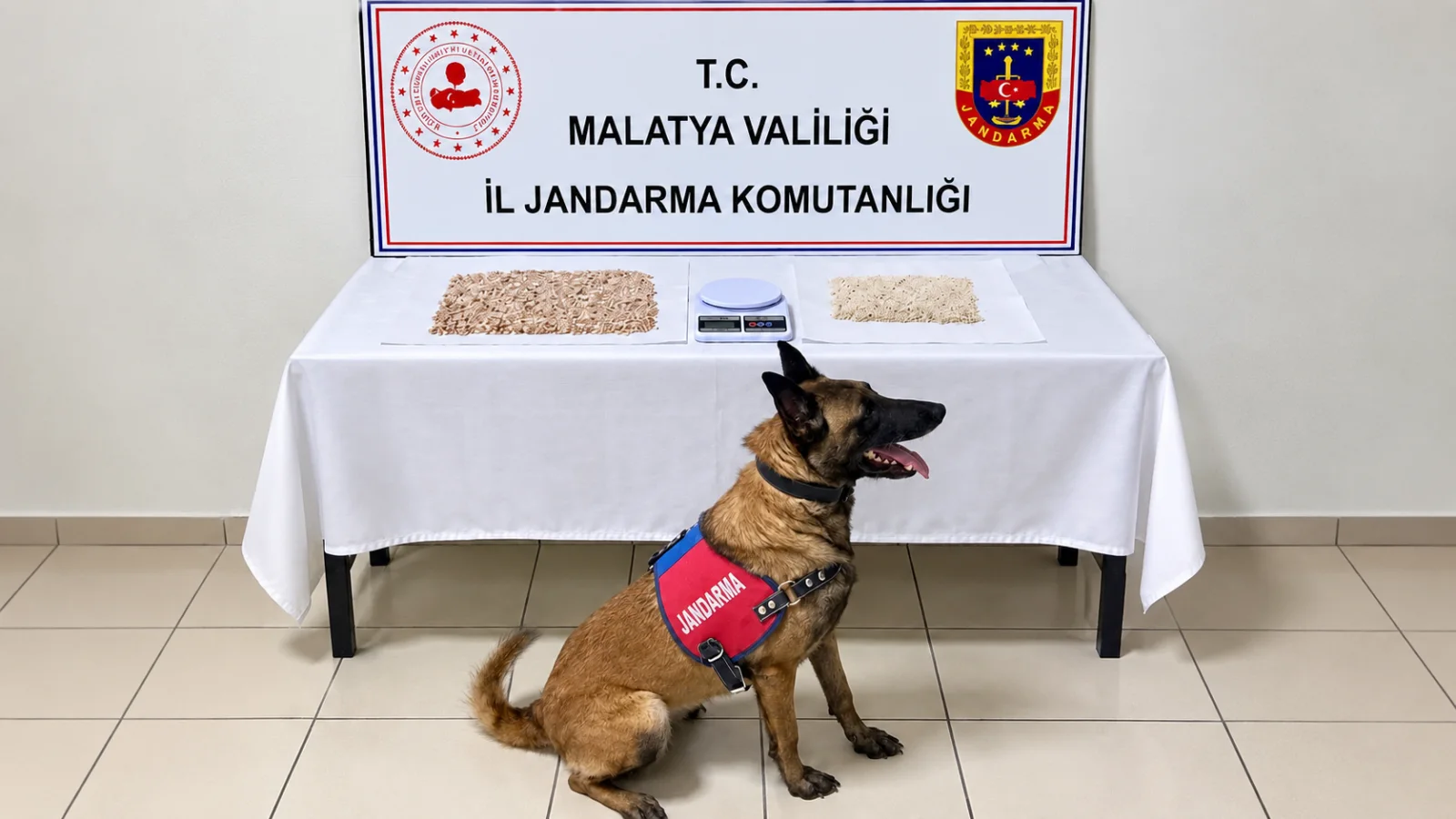 Battalgazi’deki operasyonda metamfetamin ve hassas terazi bulunurken bir şüpheli gözaltına