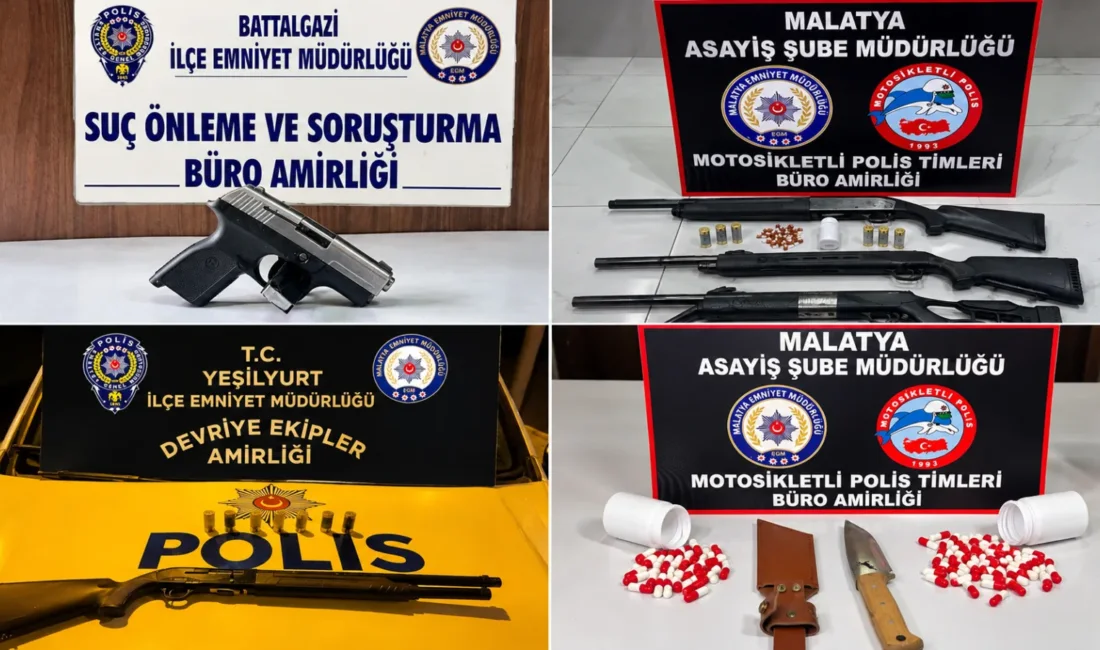 20-24 Eylül 2026’daki denetimlerde uyuşturucu, ruhsatsız silah ve mühimmat ele