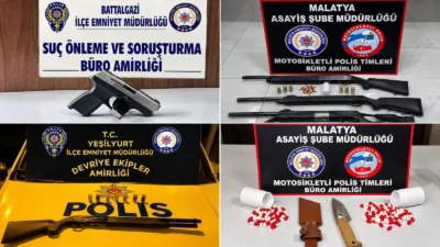 20-24 Eylül 2026’daki denetimlerde uyuşturucu, ruhsatsız silah ve mühimmat ele