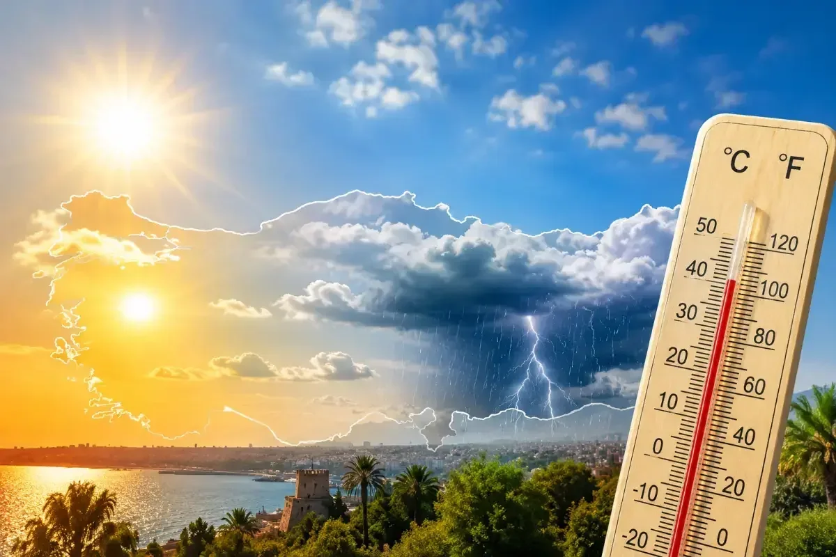 Kentte pazartesi günü sıcaklığın 30 dereceye, rüzgâr hızının ise 52