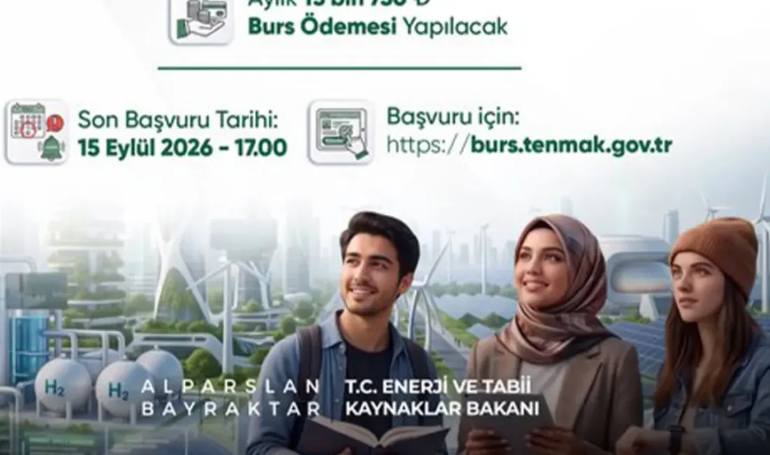 TENMAK Lisans Başarı Bursu başvuruları başladı. 2025 veya 2026 YKS’de