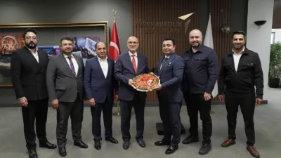 Görüşmede yerli üretim, sanayi ve teknoloji gelişmeleri ile iş dünyasındaki