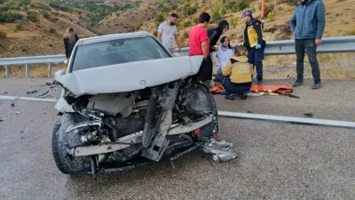 Malatya-Darende karayolunda yağış nedeniyle meydana gelen kazada sürücü A.Ö.