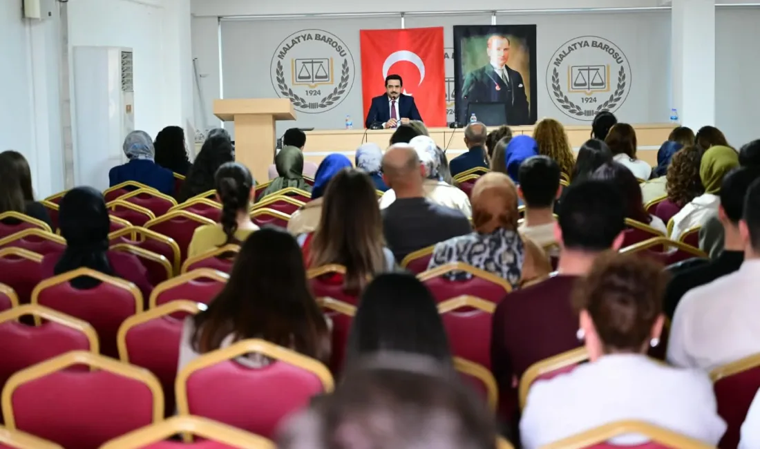 Malatya Barosu söyleşisinde konuşan Taşkın, davaların şahsileştirilmemesi gerektiğini vurguladı.