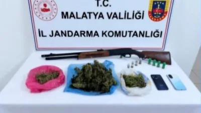 JASAT ve ilçe jandarma ekiplerinin çalışmasında hükümlünün evinde esrar ve