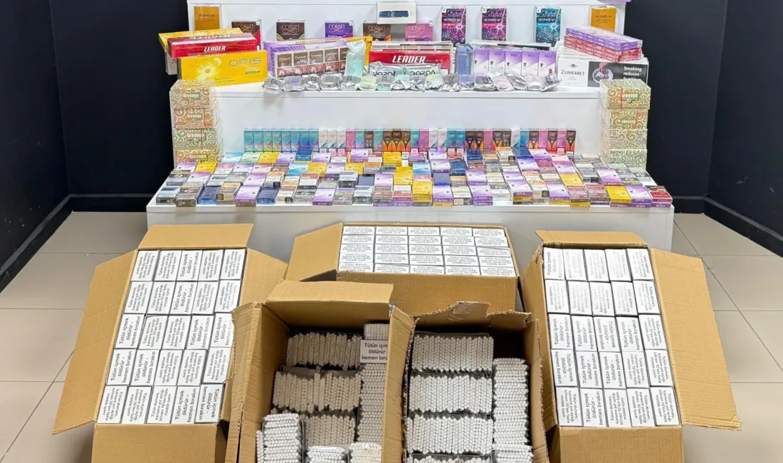 Aramalarda 650 paket kaçak sigara, elektronik sigara, ısıtılmış tütün ve