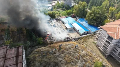 Yeşilyurt Gündüzbey’deki yangında can kaybı ve yaralanma yaşanmadı, maddi hasar