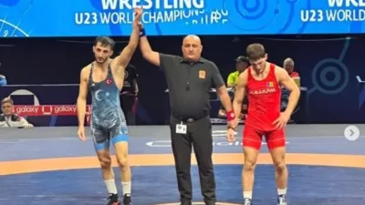 Malatyalı güreşçi, Las Vegas’taki şampiyonada grekoromen stil 63 kiloda bronz