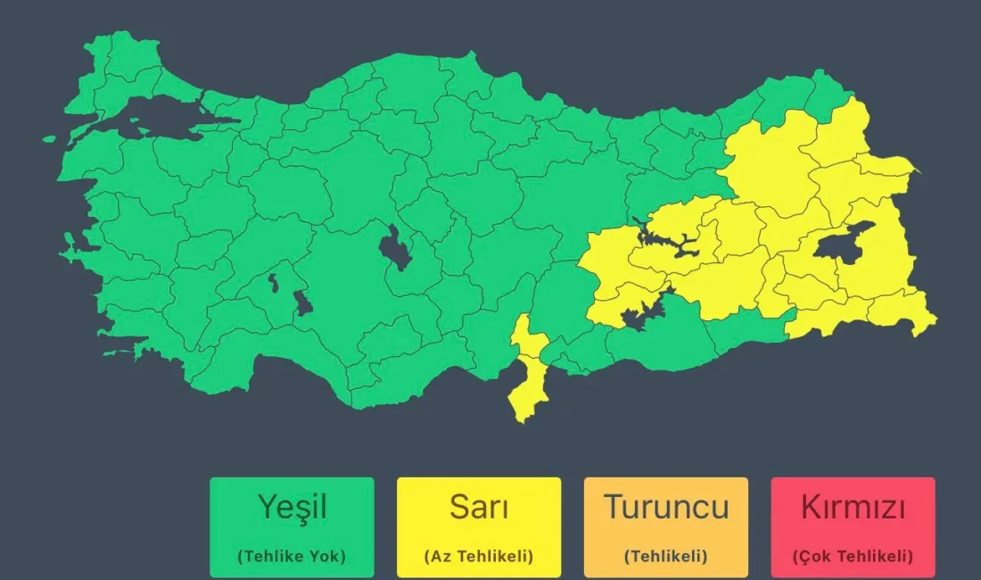 6 Ekim Salı günü beklenen yağışlarda ani sel, su baskını,