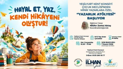 8-12 yaş grubuna yönelik sekiz haftalık atölye için başvurular 7